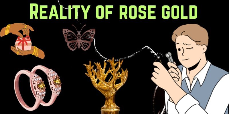 A Man Checking If Rose Gold Is Real